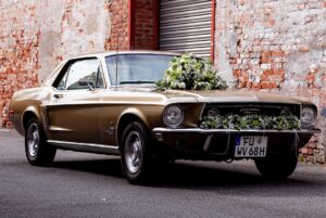 Ford Mustang 68 Hochzeitsauto